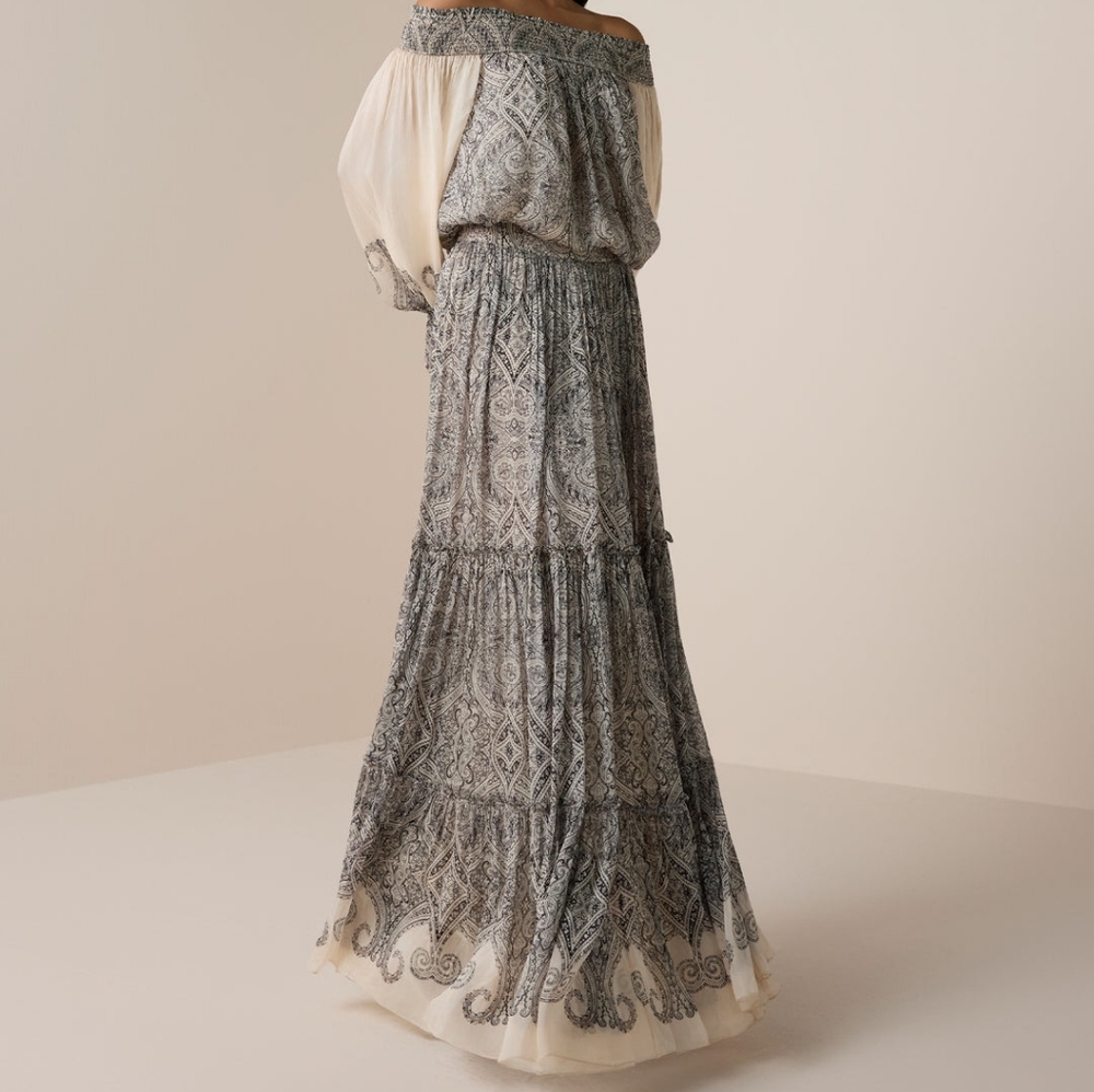 Hemant & Nandita Chavi Tiered Maxi Skirt - Picture 2 of 13